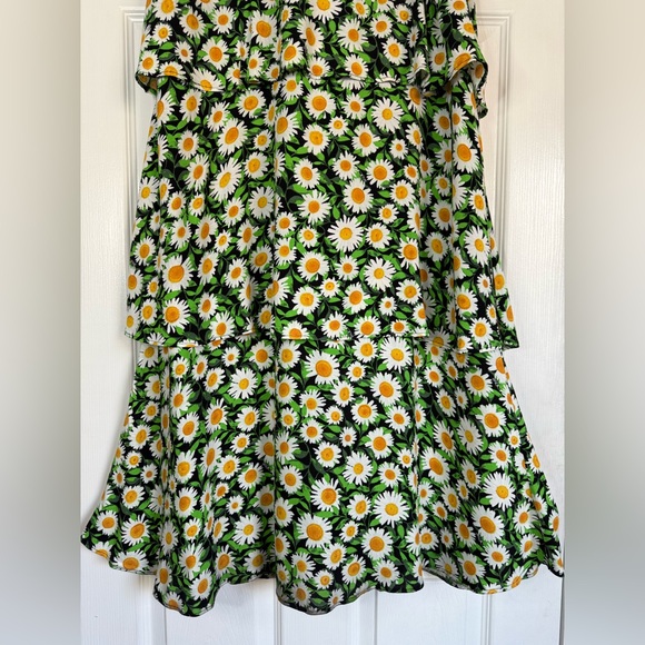 AFRM Ditsy Floral Sabine High Rise Tiered Ruffle Breezy Maxi Dress Skirt S / M - Picture 6 of 11